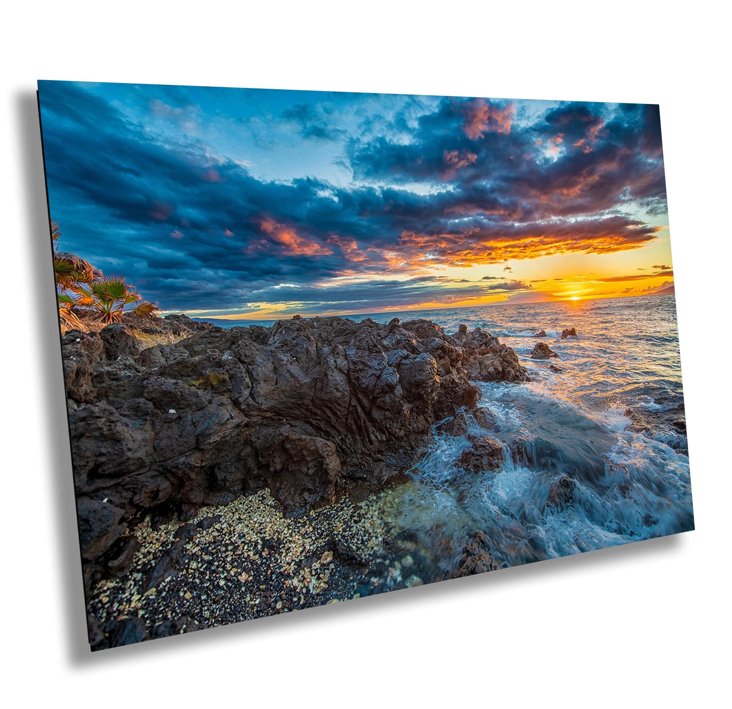 Maui Sunset Canvas Print - Vibrant Tropical Sunset | Ready To Hang Wall Decor