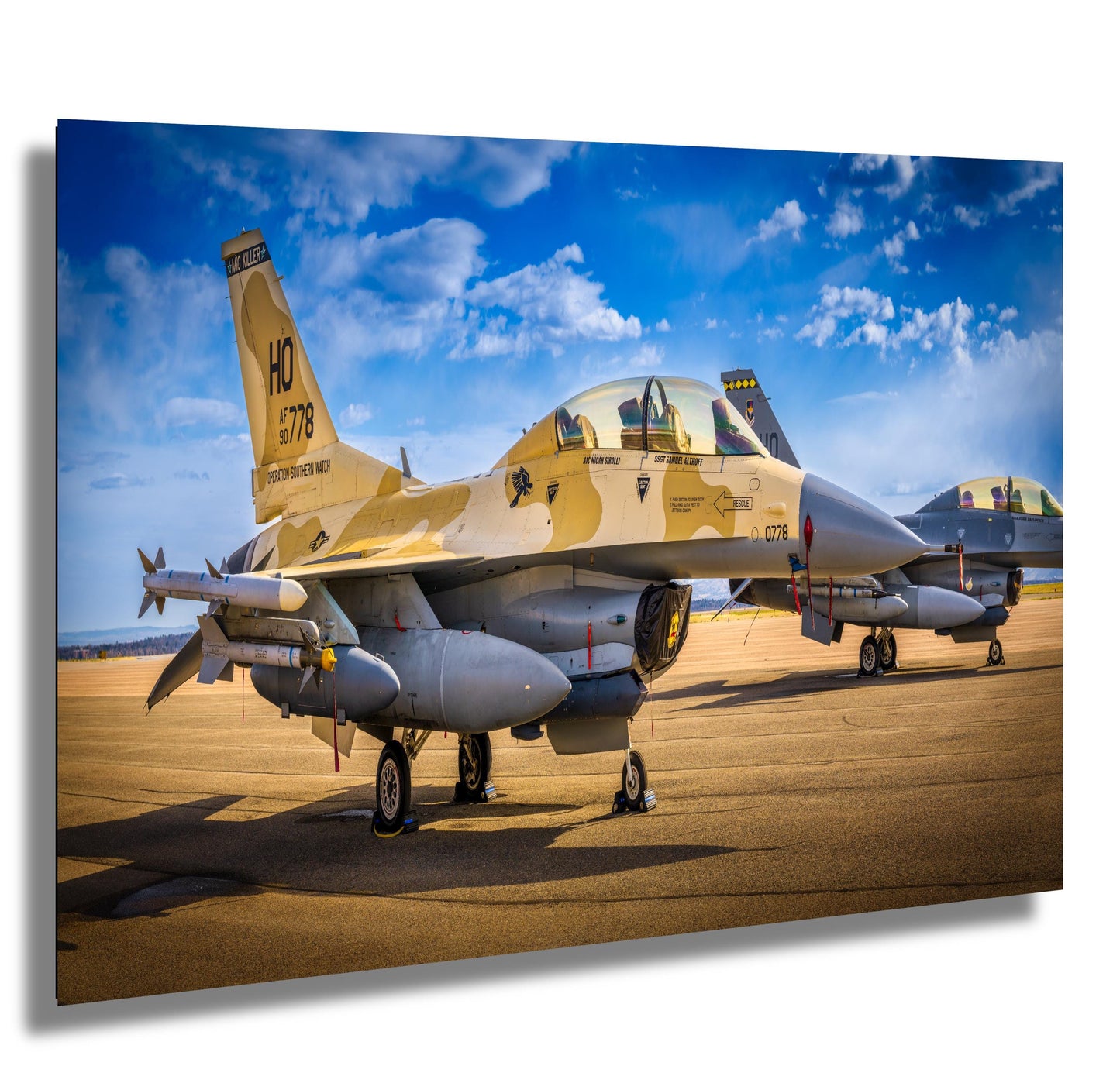 F-16 MIG Killer Wall Art - Fighter Jet Decor | Military Aircraft Canvas Print
