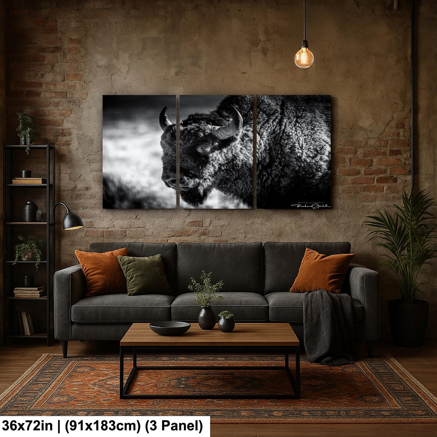 Buffalo Wall Art: Rustic Wildlife Photography - Ready to Hang