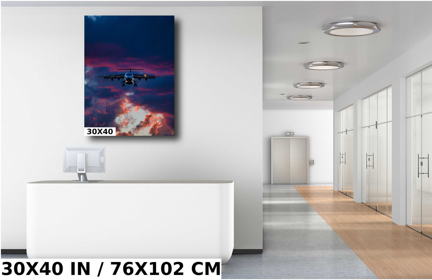 Air Tanker Wall Art – Large Firefighter Decor | Aviation Canvas Print Gift