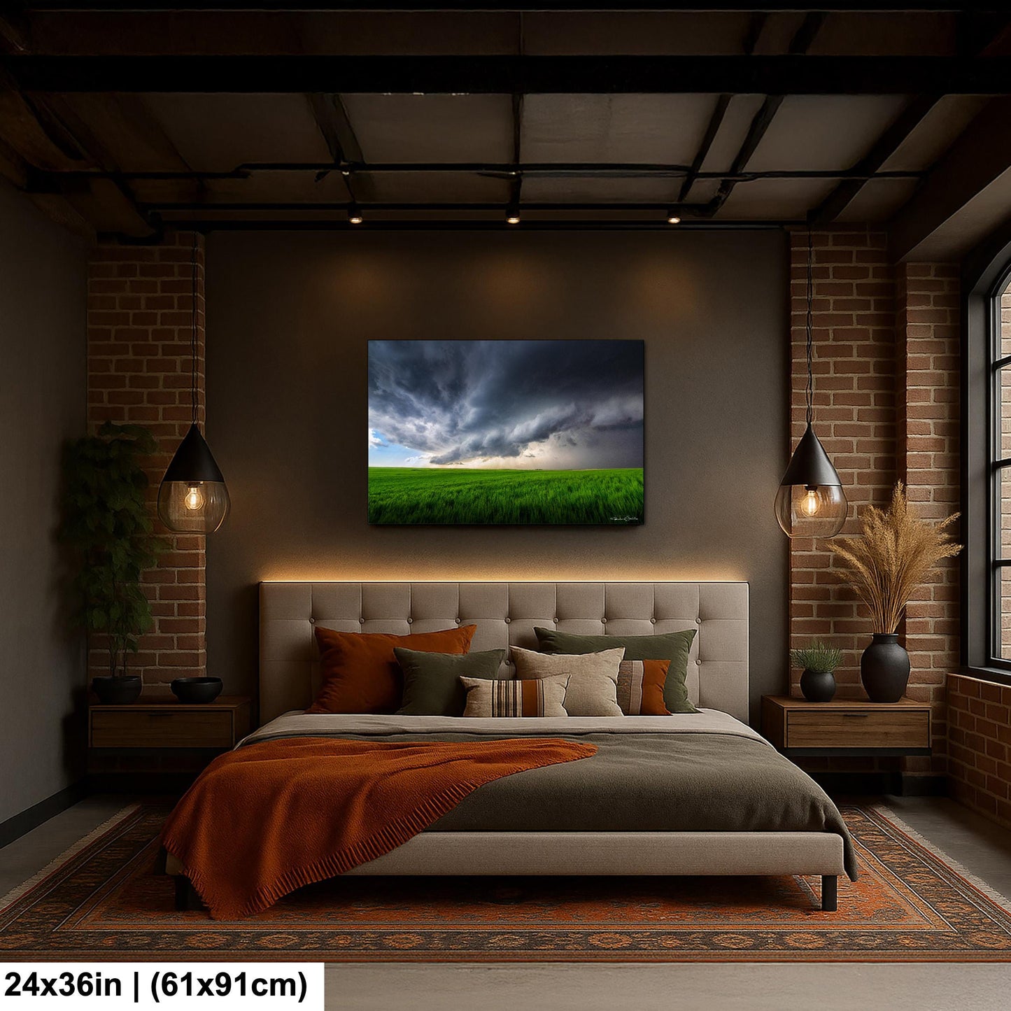 Supercell Storm Photo Print, Dramatic Clouds (Multiple Sizes)