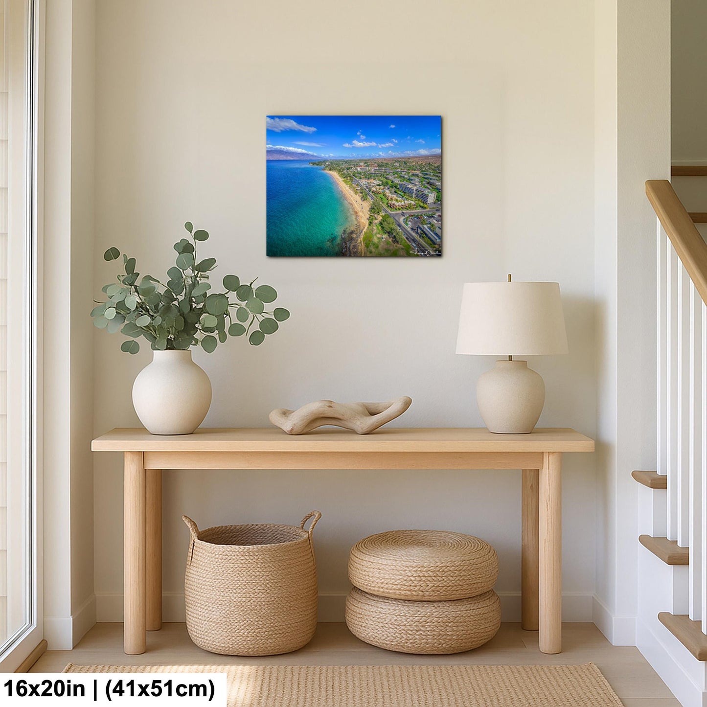 Tropical Ocean Wall Art - Maui Wall Decor | South Kihei Art Canvas Print