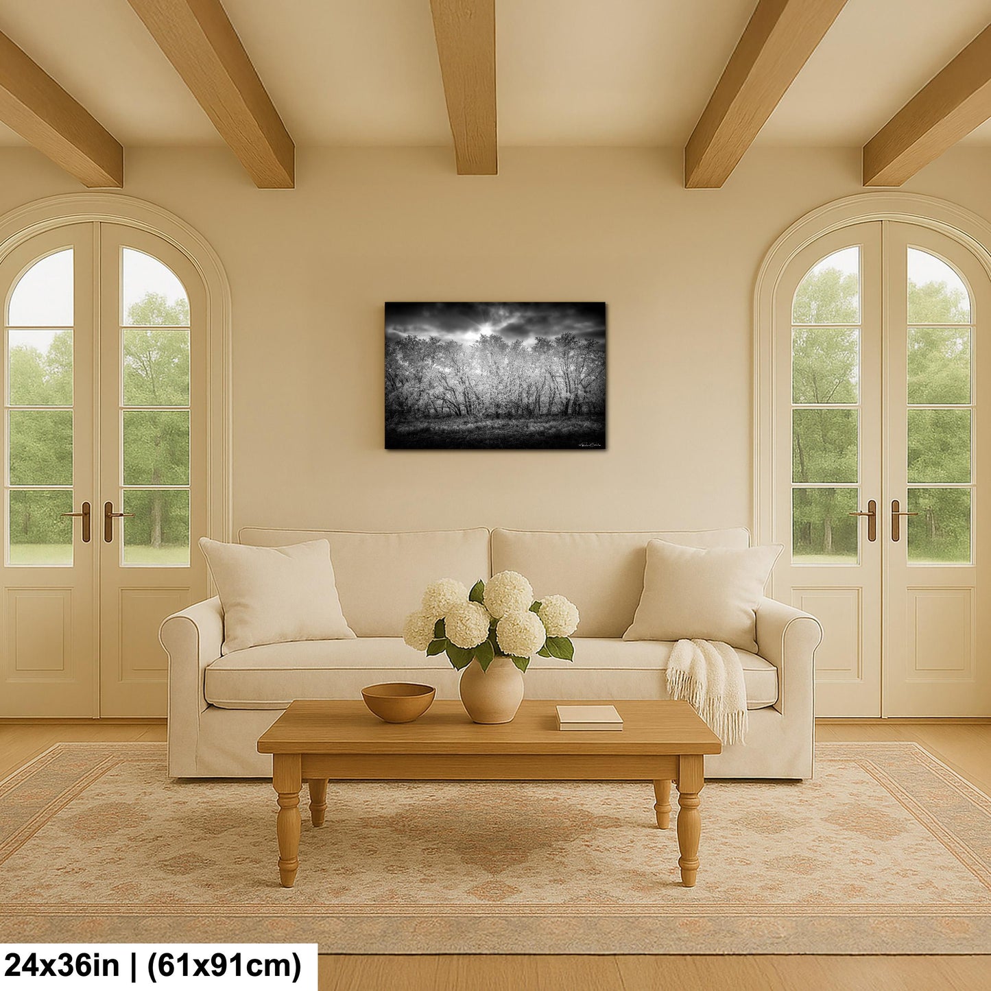 Rocky Mountain Landscape Print: Winter Nature Scene (Canvas or Metal)