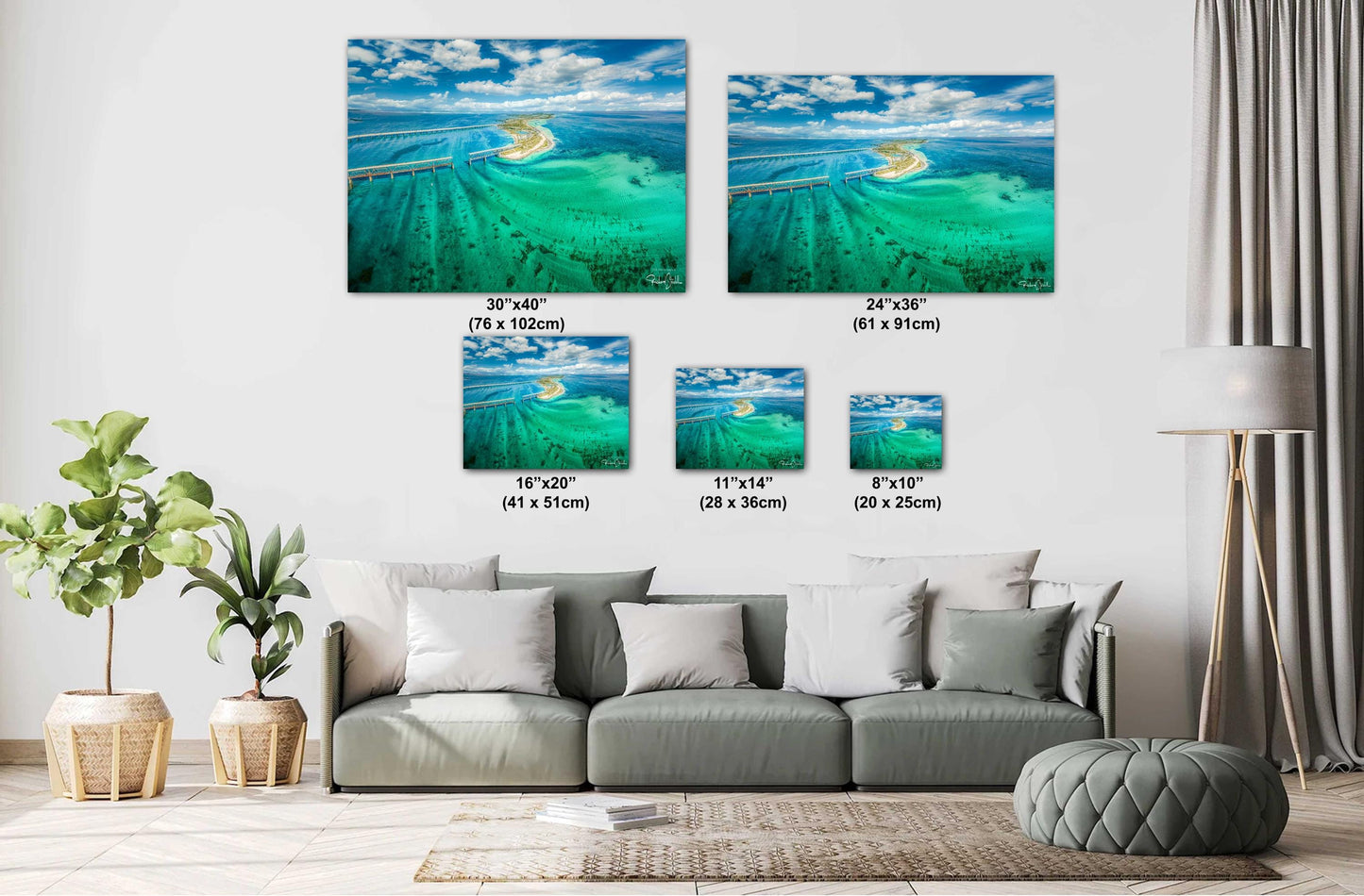 Bahia Honda Wall Art – Florida Keys Decor | Nautical Canvas Print & Metal Photo