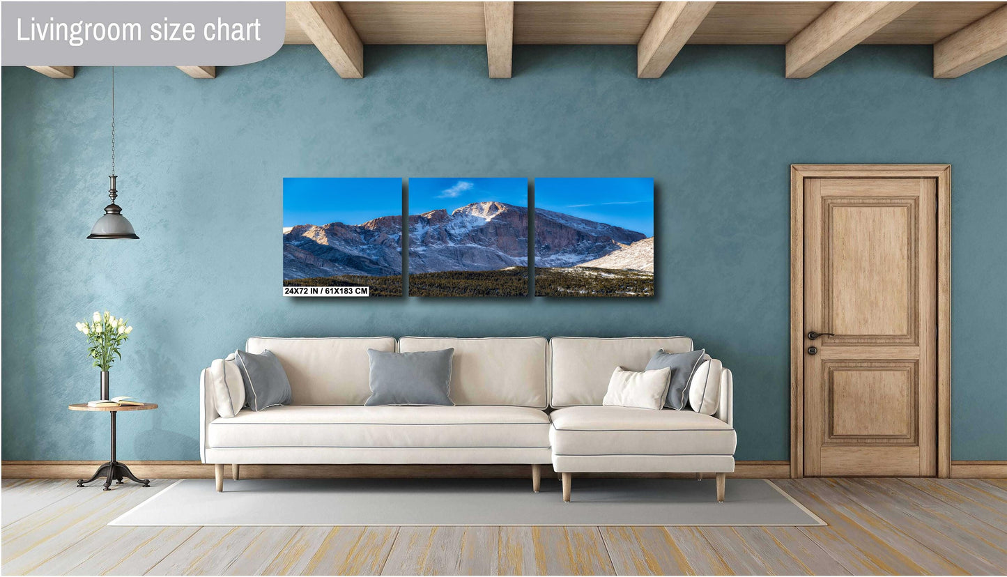 Rocky Mountain Wall Art – Longs Peak Photography on Ready To Hang Canvas