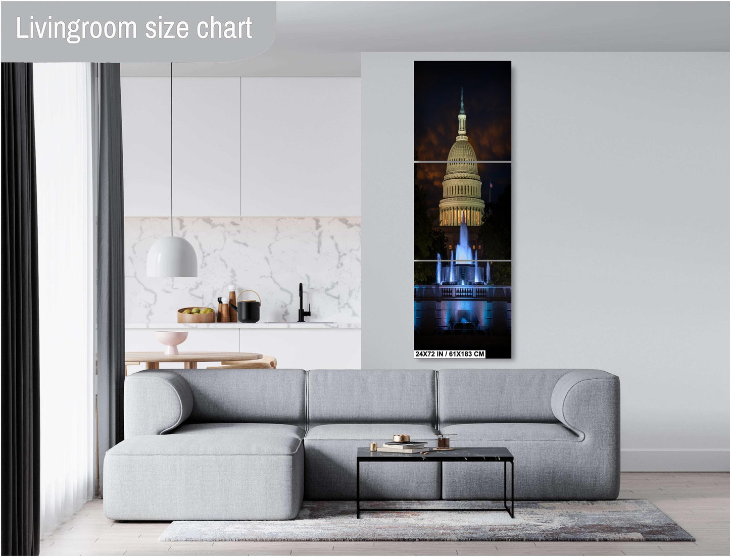 U.S. Capitol Wall Art - Premium Capitol Canvas Print | Washington DC Decor