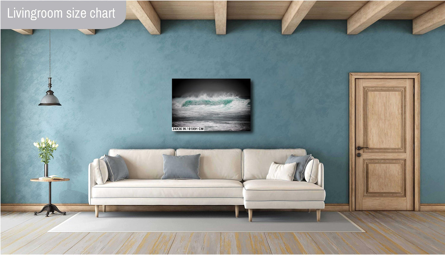 Maui Surf Wall Art – Vivid Ocean Wave Photography | Coastal Home Art Print