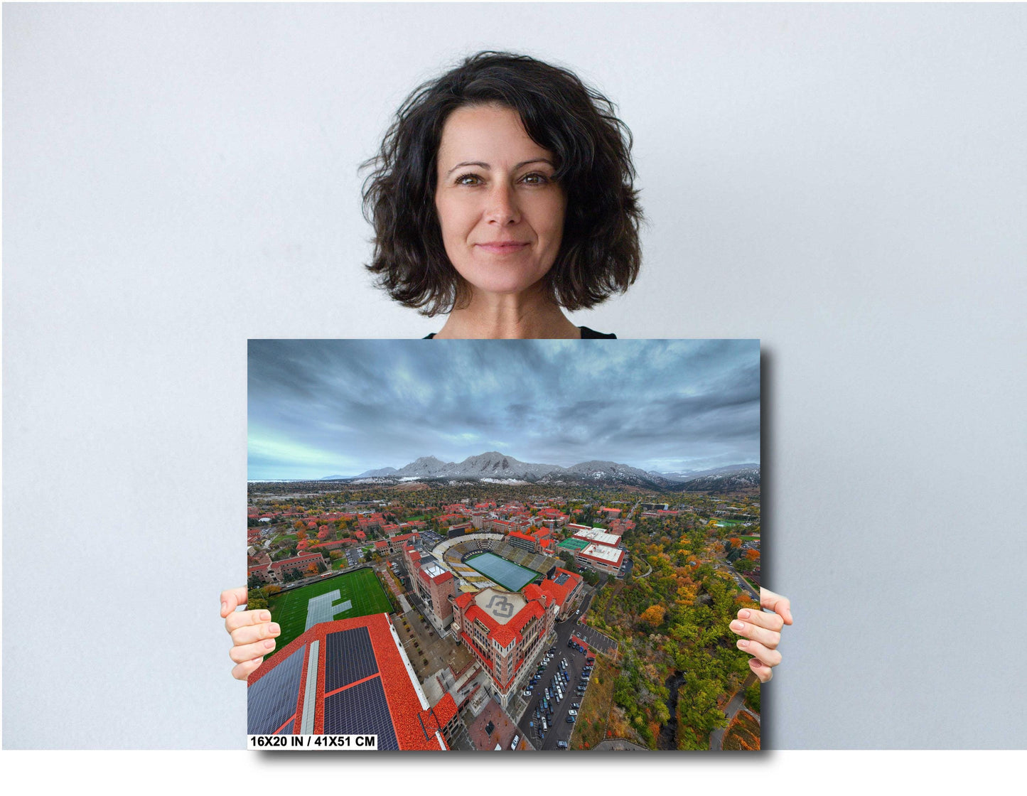 Folsom Field Wall Art - Boulder Colorado Canvas Print Ready to Hang | CU Buffs Gift