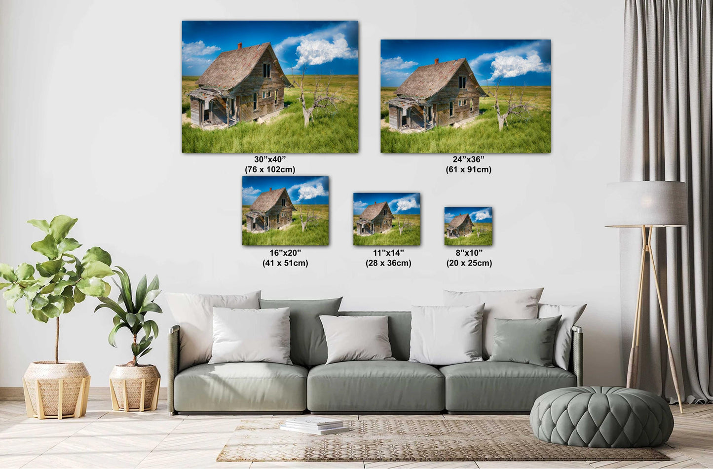 Abandoned Farmhouse Print - Rustic Barn Decor | Ready To Hang Canvas Wall Art