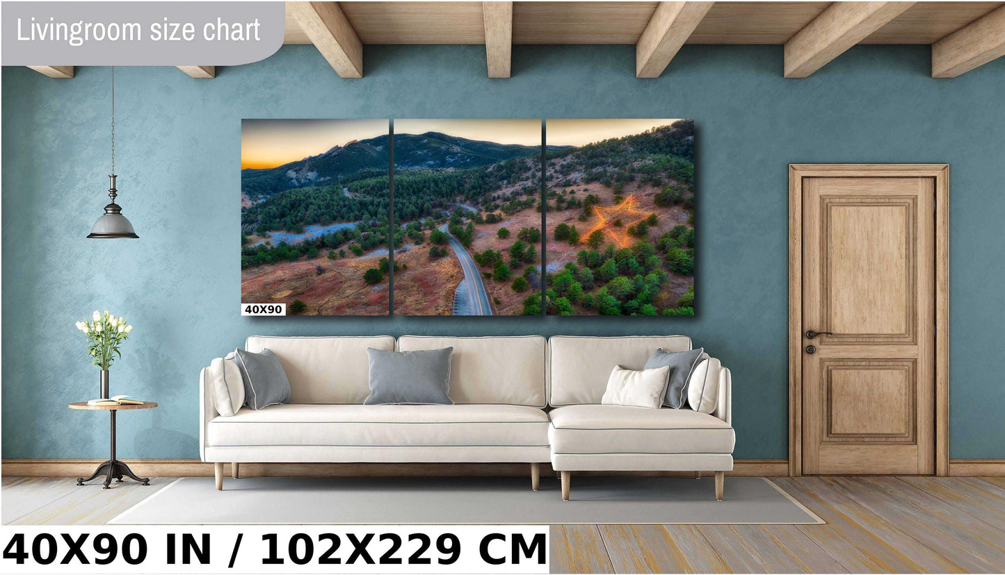 Boulder Flatirons Wall Art – Ready To Hang Canvas, Colorado Mountain Decor