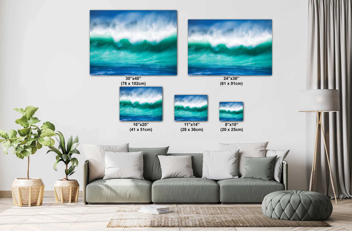 Ocean Wave Wall Art - Vibrant Surf Photography Print | Coastal Wall Decor