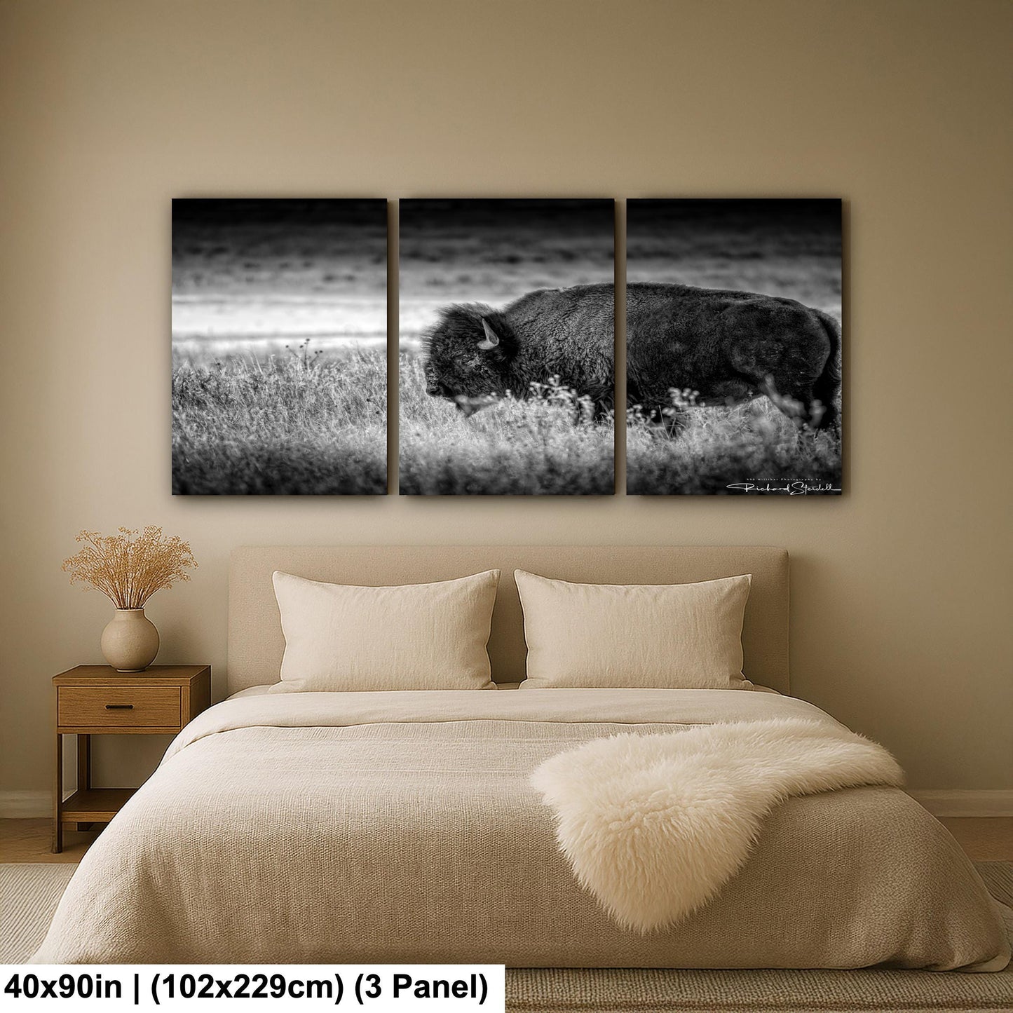 Buffalo Wall Art: Rustic Wildlife Photography - Ready to Hang