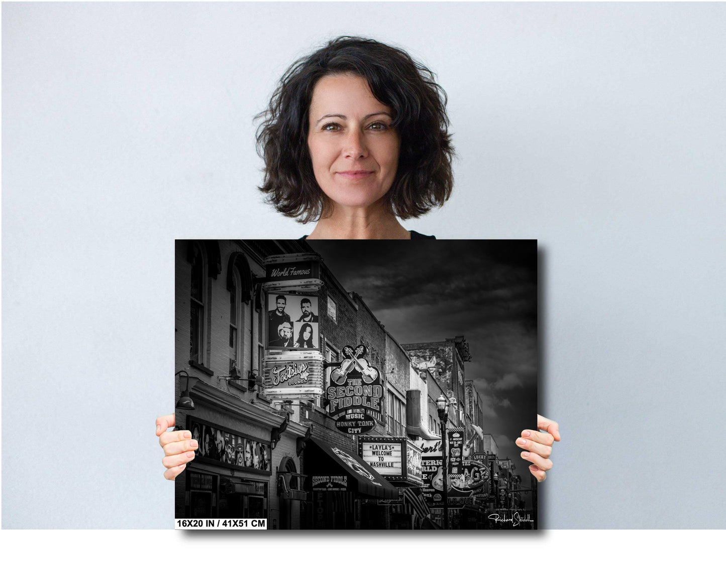 Nashville Wall Art Print - Downtown Skyline Decor | Country Bar Photography