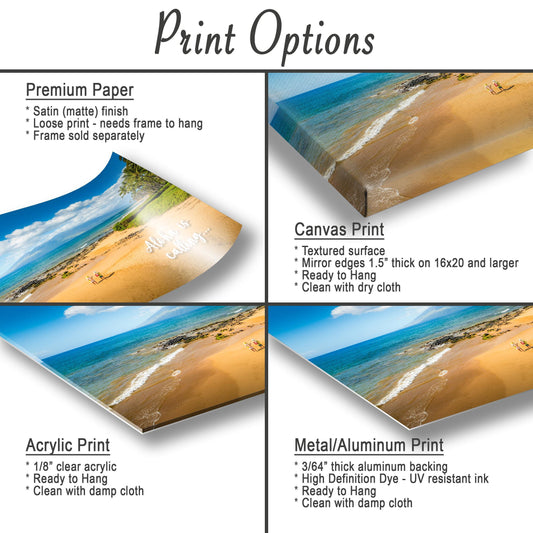 Ocean Wave Wall Art - Maui Photography Print | Vibrant Tropical Beach Decor