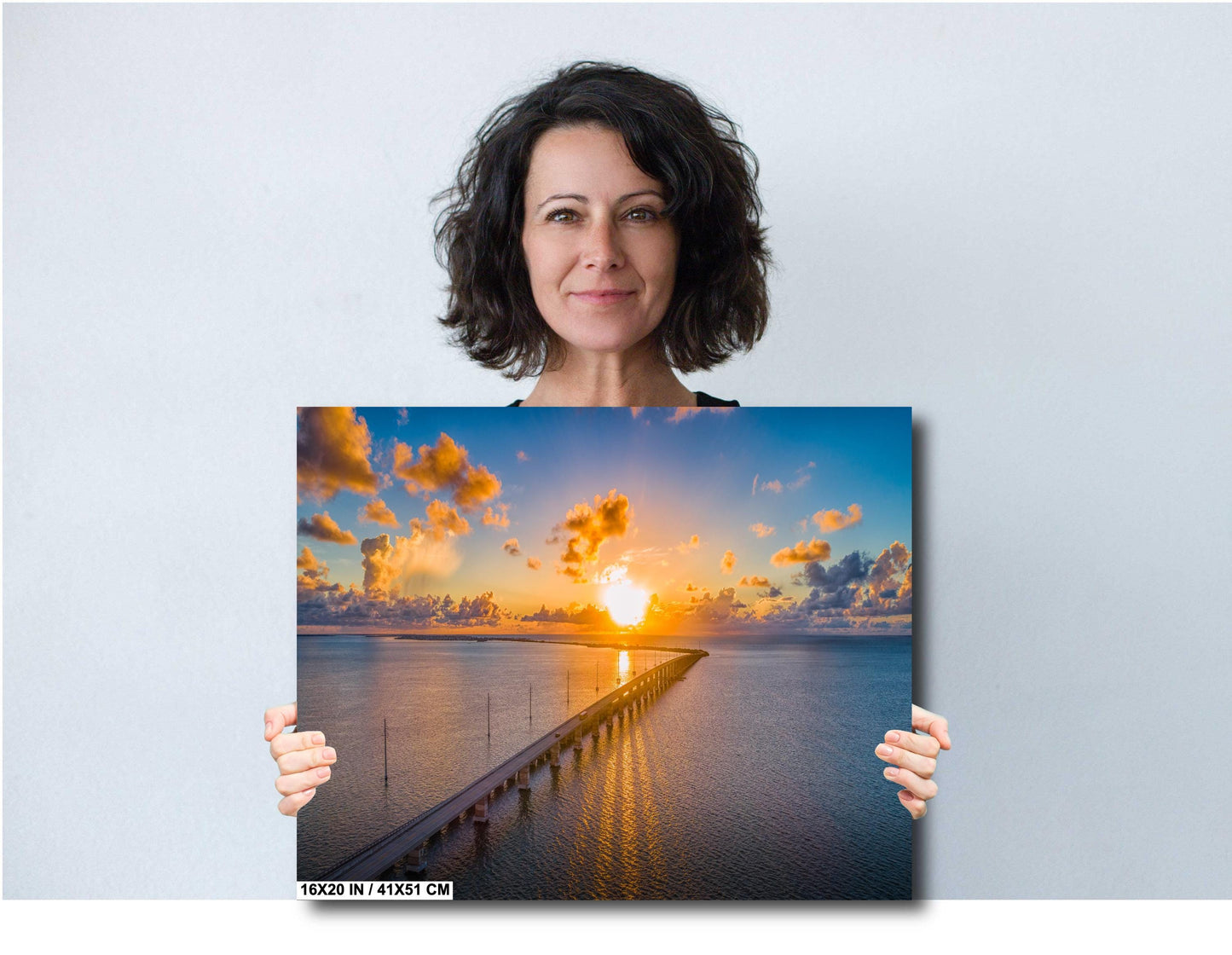 Florida Keys Wall Art - Tropical Aerial Landscape Print | Ready to Hang Canvas