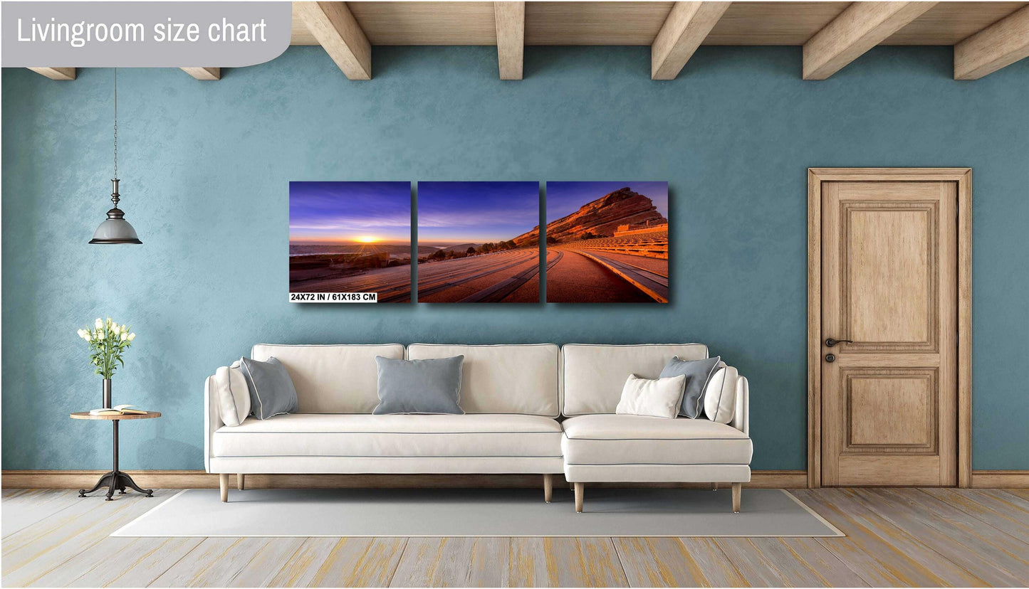 Red Rocks Landscape Print – Colorado Wall Art | Sunrise Canvas & Metal Photo