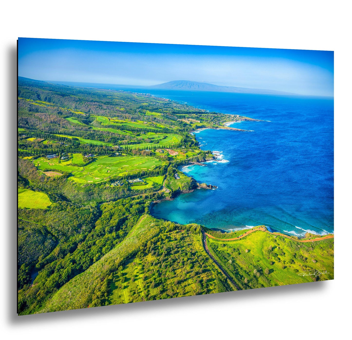 Kapalua Wall Art – Maui Tropical Print | PGA Golf Course Art on Canvas or Metal