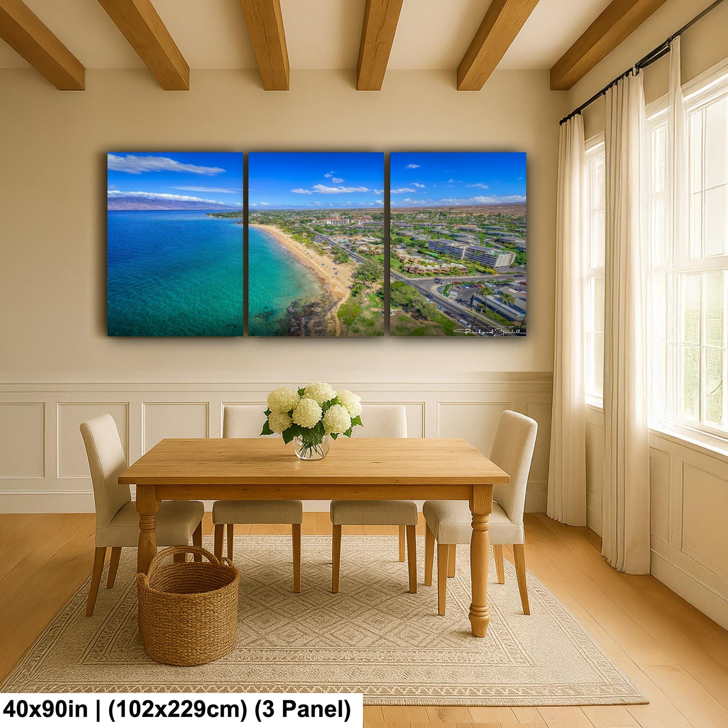 Tropical Ocean Wall Art - Maui Wall Decor | South Kihei Art Canvas Print