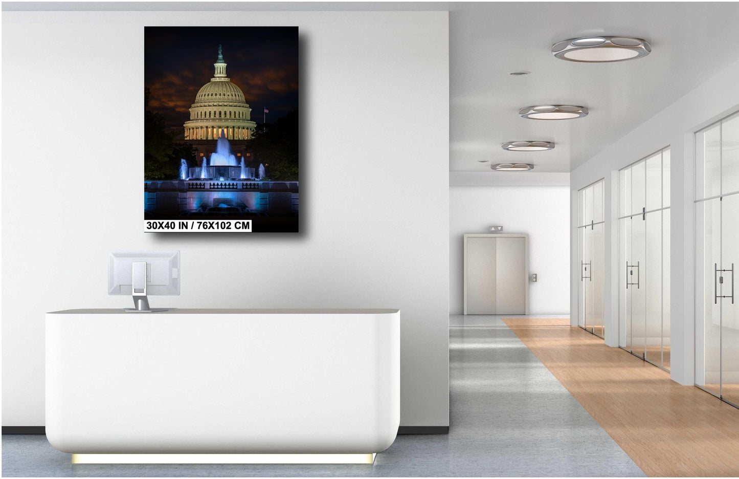 U.S. Capitol Wall Art - Premium Capitol Canvas Print | Washington DC Decor