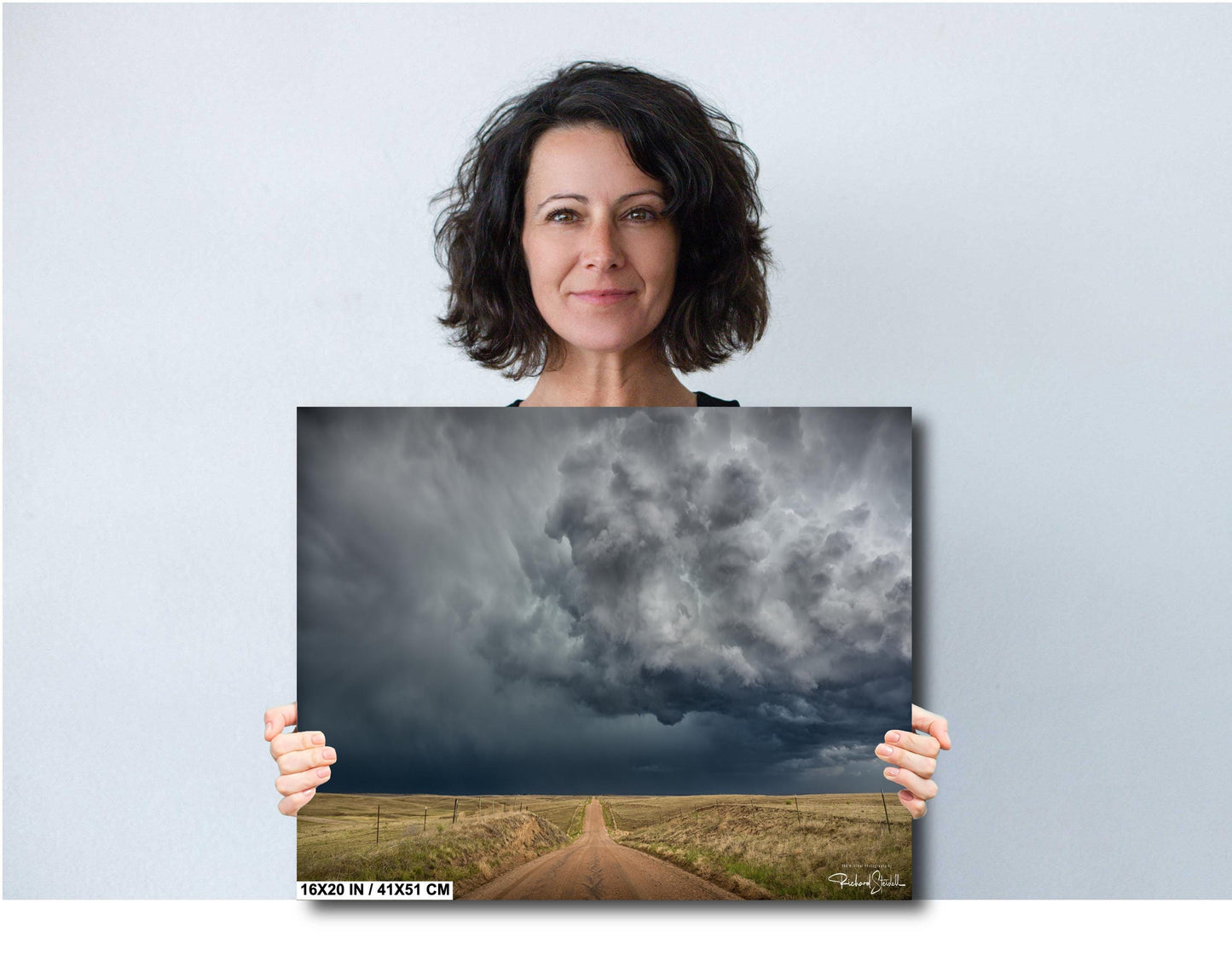 Stormy Supercell Wall Art - Dramatic Storm Print on Metal or Canvas | Nature Photography Gift