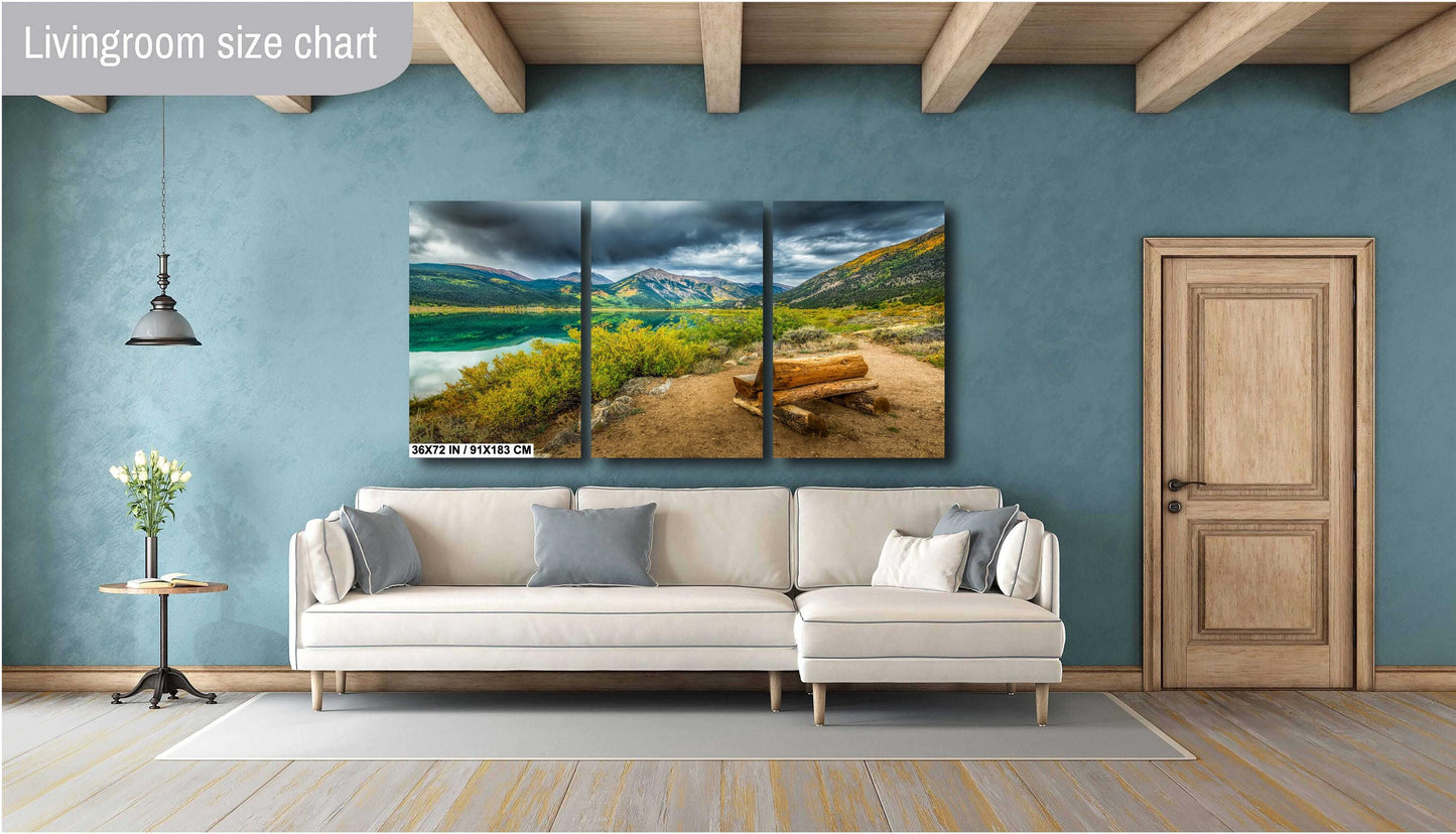 Twin Lakes Colorado Photo - Mountain Wall Art | Ready To Hang Canvas Print