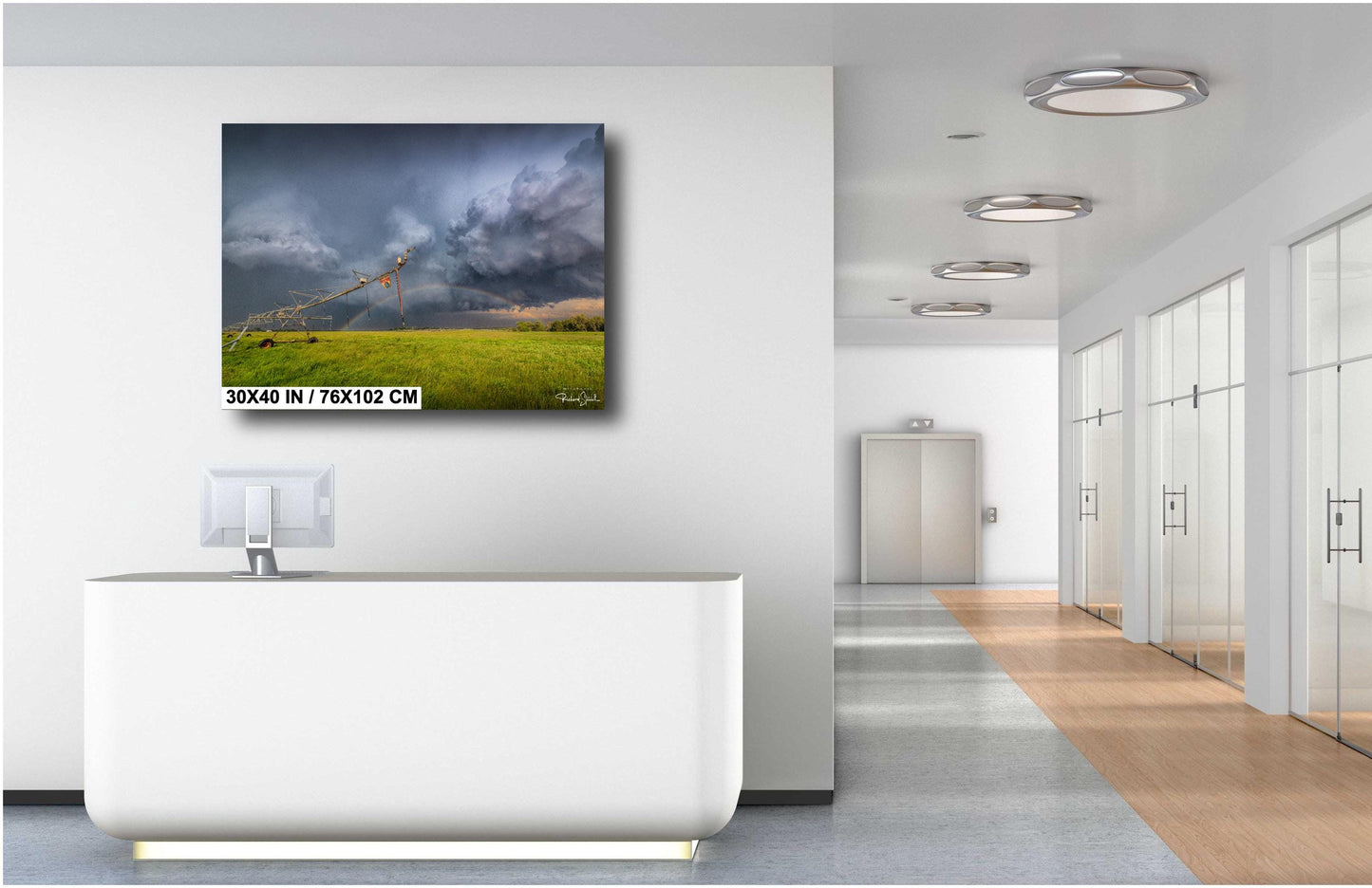 Stormy Sky Wall Art - Moody Landscape Print | Vivid Color Prints & Rainbow Photo