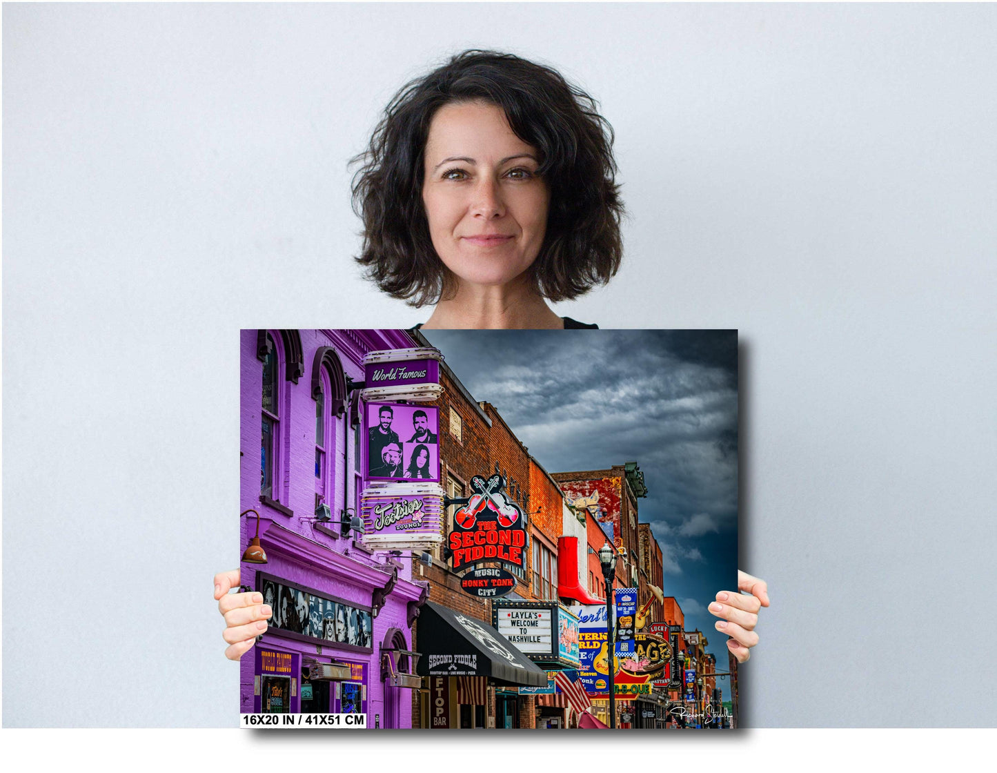 Nashville Wall Art Print - Downtown Music City Skyline Metal Photo Print