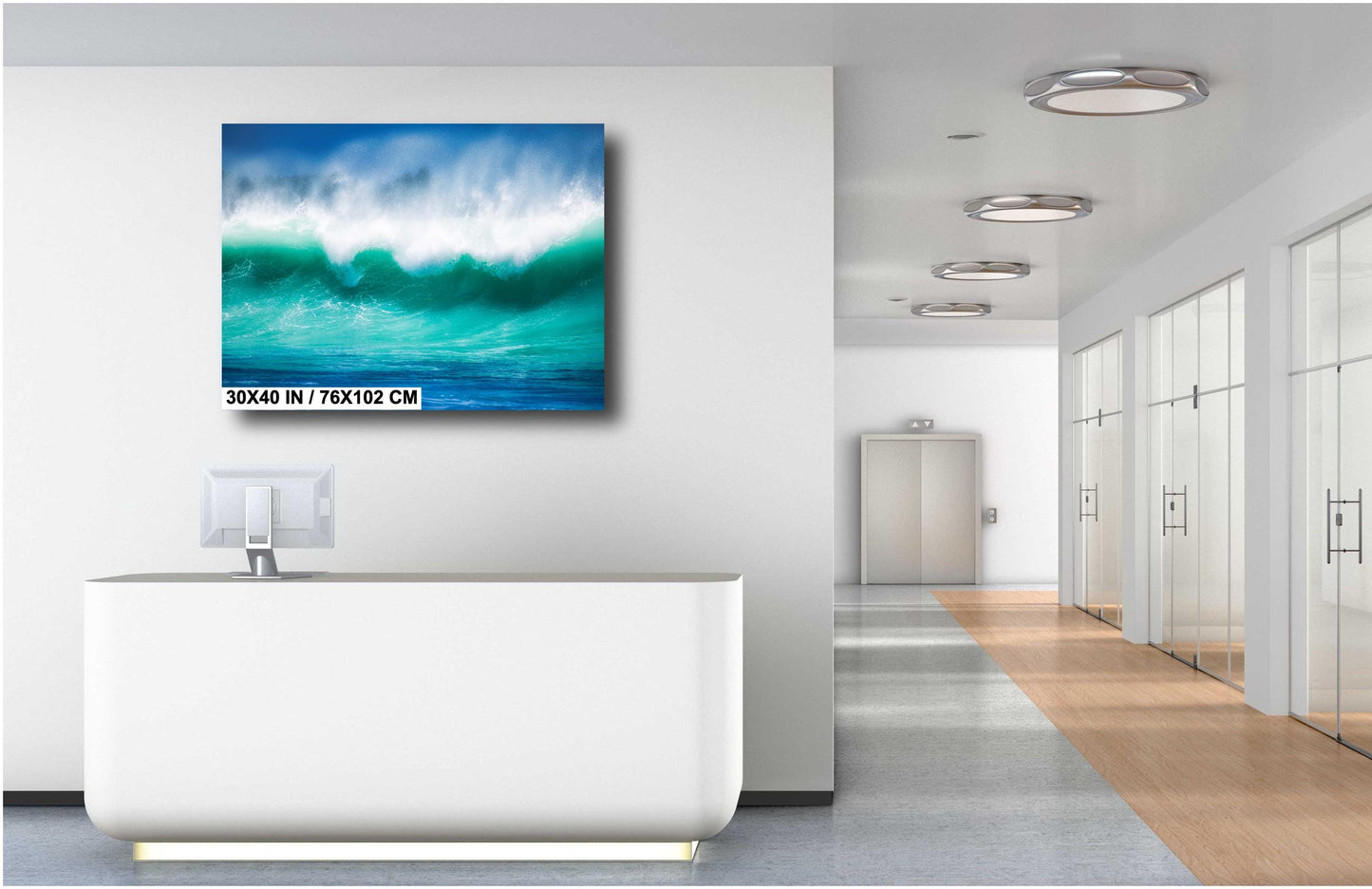 Ocean Wave Wall Art - Vibrant Surf Photography Print | Coastal Wall Decor