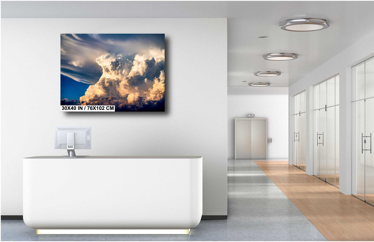 Thunderstorm Photo Print, Dramatic Storm Wall Art, Colorado Nature Canvas
