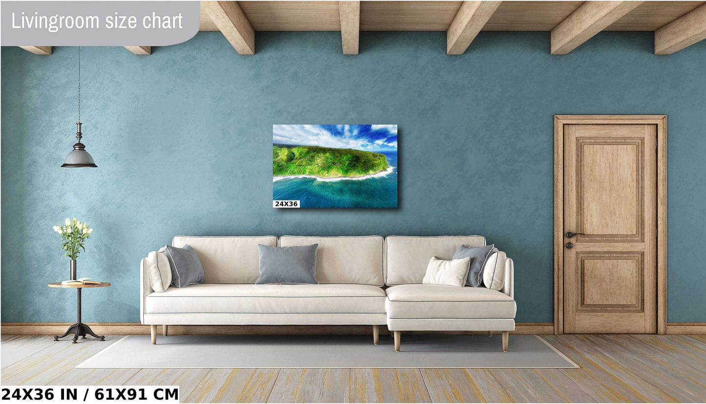 Maui Wall Art - Hawaiian Coastal Decor | Tropical Beach Print on Premium Photo Paper