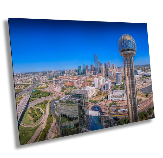 Dallas Skyline Print - Premium Dallas Wall Art | Modern Canvas & Metal Photo