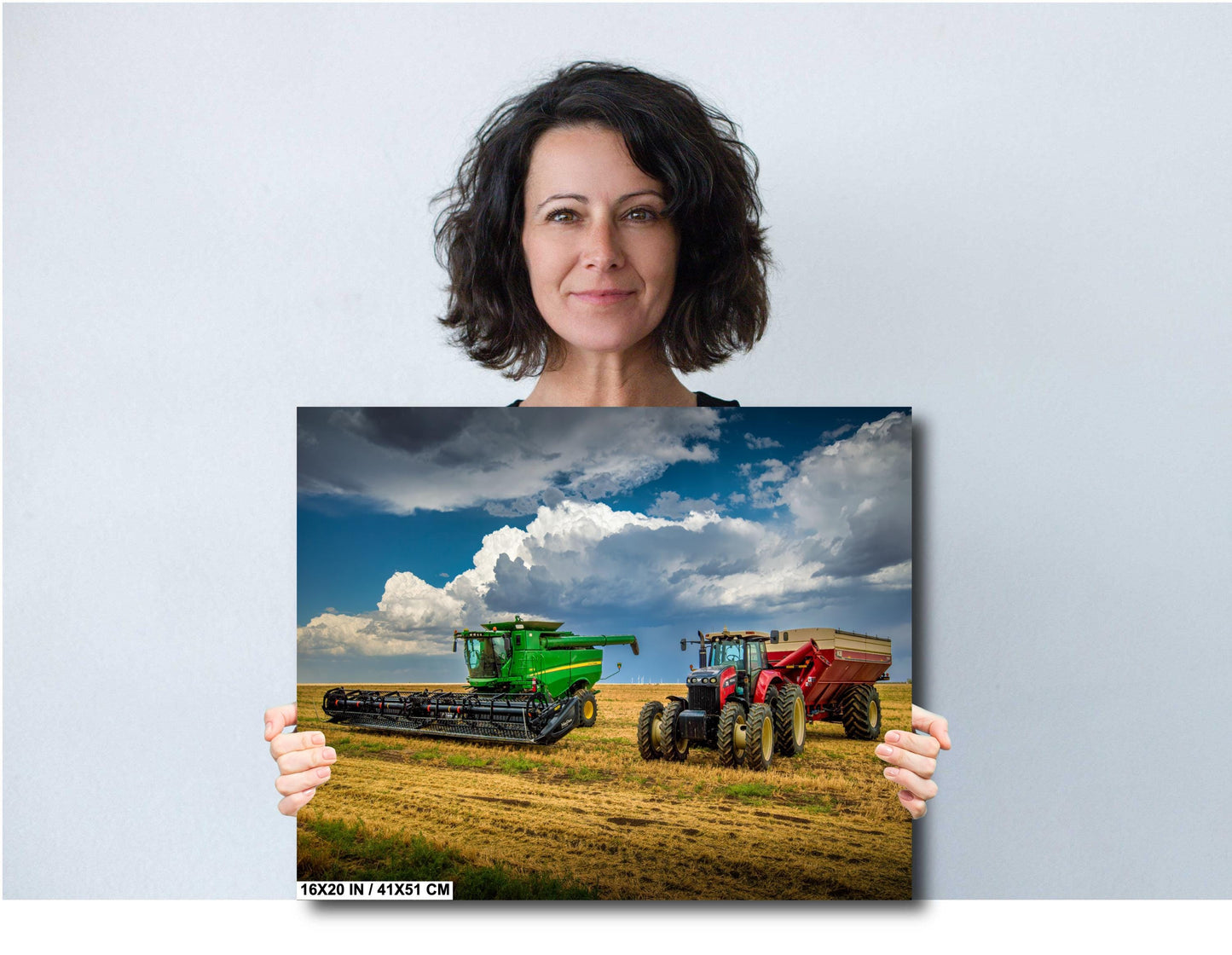 John Deere Tractor Art - Versatile Tractor Print | Rustic Country Decor Canvas