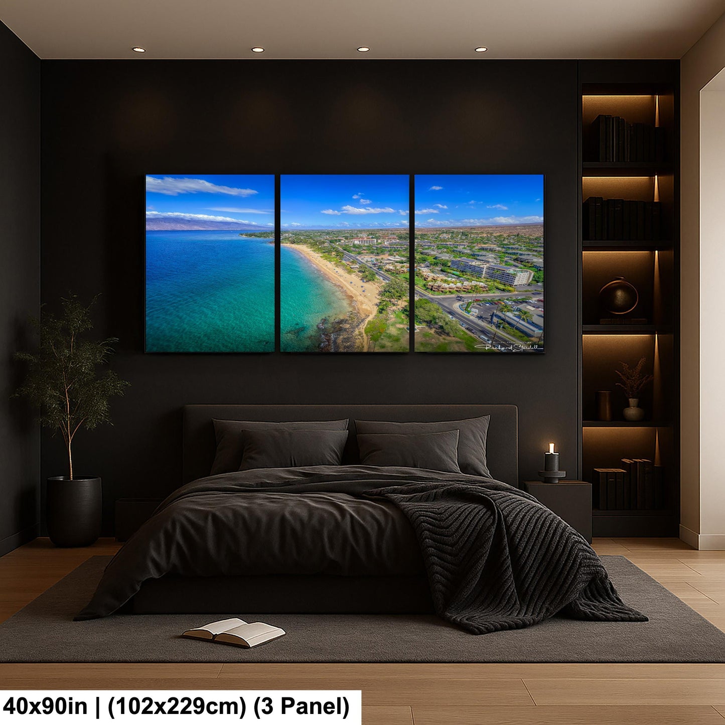 Tropical Ocean Wall Art - Maui Wall Decor | South Kihei Art Canvas Print
