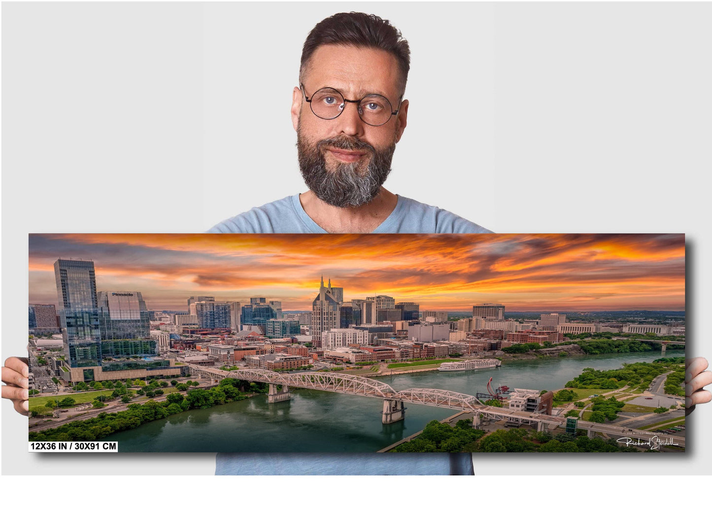 Nashville Skyline Print - Cityscape Wall Art | Modern Home Decor | Gift Idea