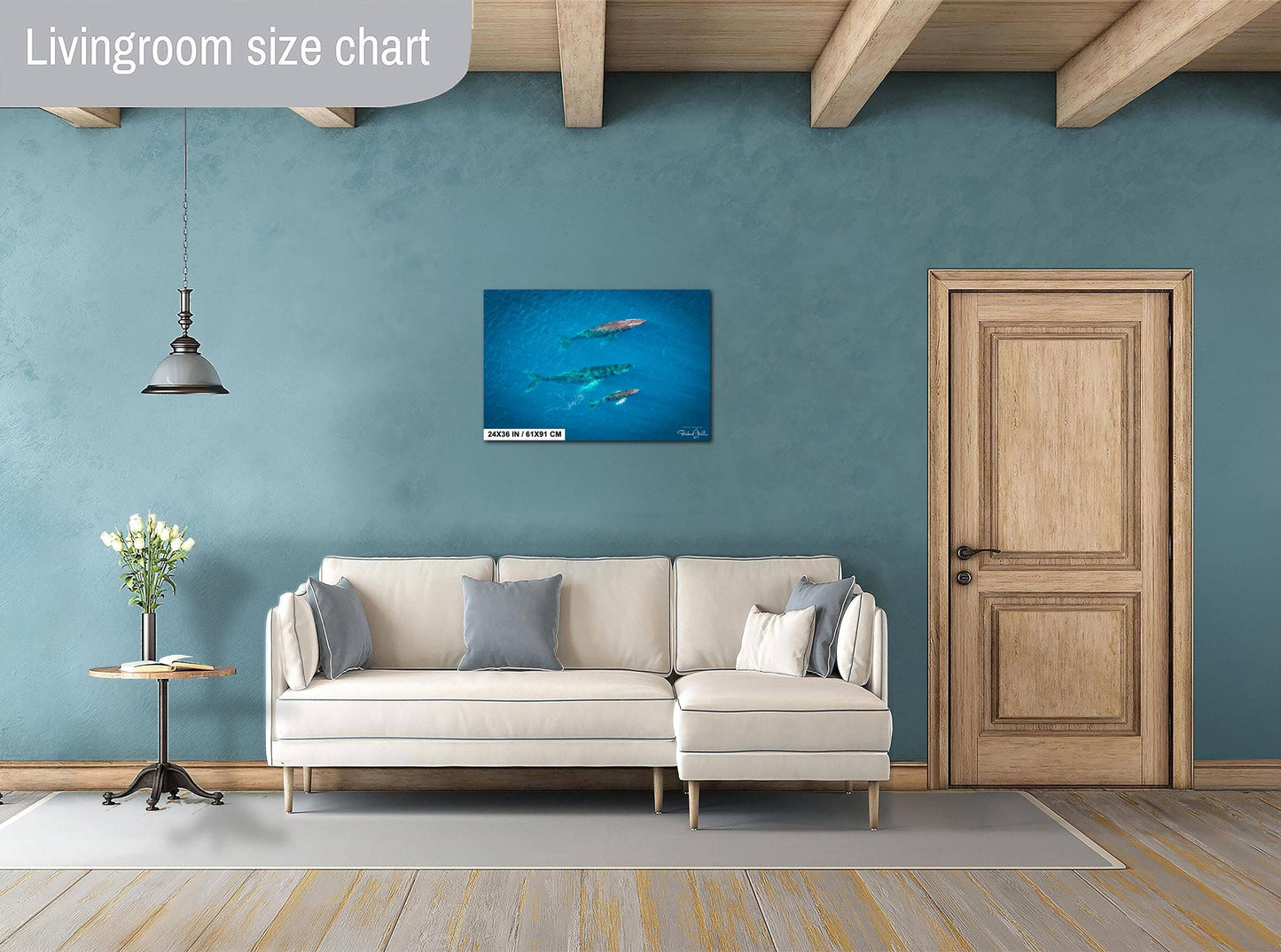 Humpback Whale Wall Art – Marine Home Decoration | Vibrant Ocean Canvas Print