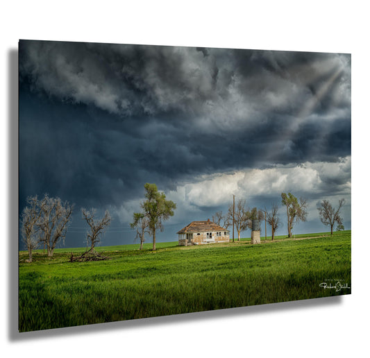 Thunderstorm Wall Art - Colorado Storm Photo Canvas Print | Rustic Farmhouse Decor