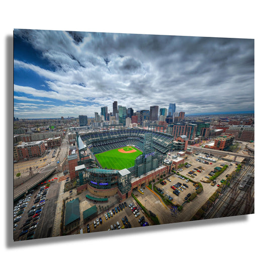 Colorado Rockies Wall Art – Vibrant Baseball Photo | Coors Field Sports Decor