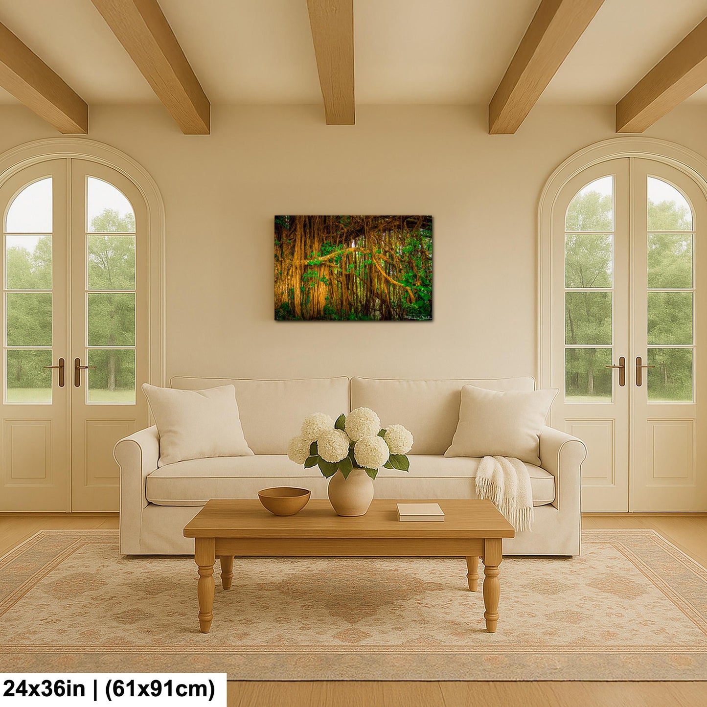Tropical Maui Wall Art -Tree Forest Photo Print