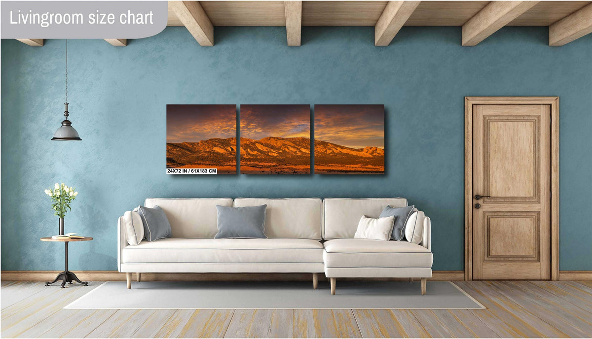 Boulder Colorado Wall Art - Flatirons Mountain, Nature Canvas Print