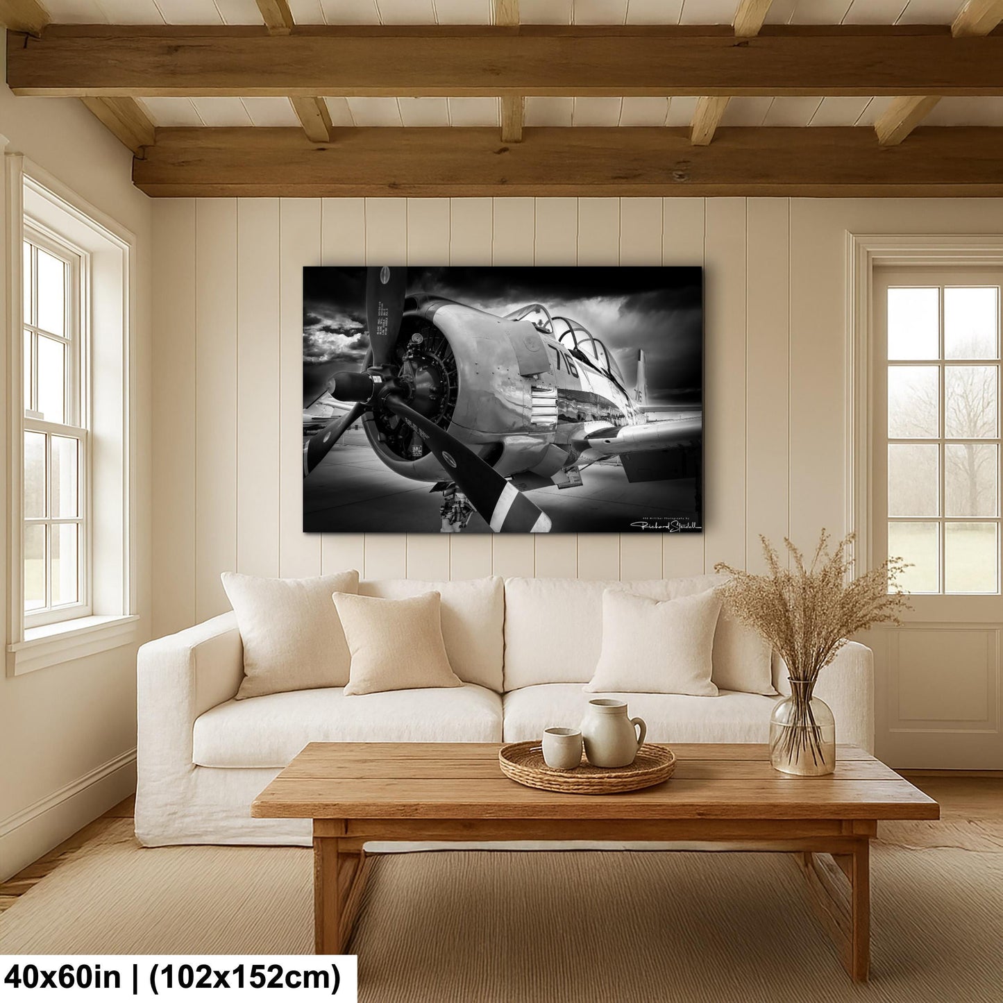 Vintage Airplane Print - Retro Aviation Decor | Acrylic Flight Art Wall