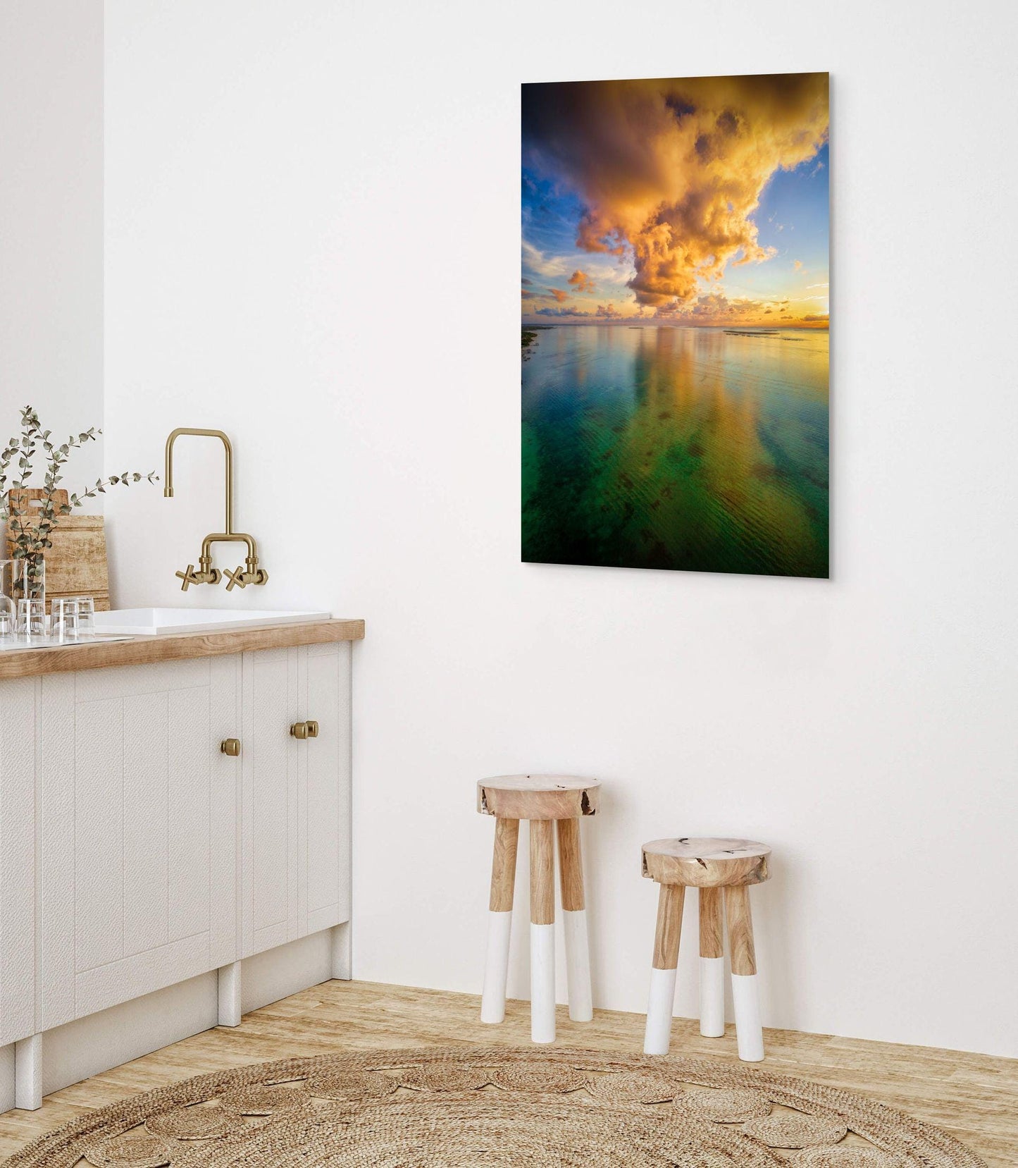 Florida Keys Wall Art – Tropical Seascape Decor | Sunset Ocean Print Canvas