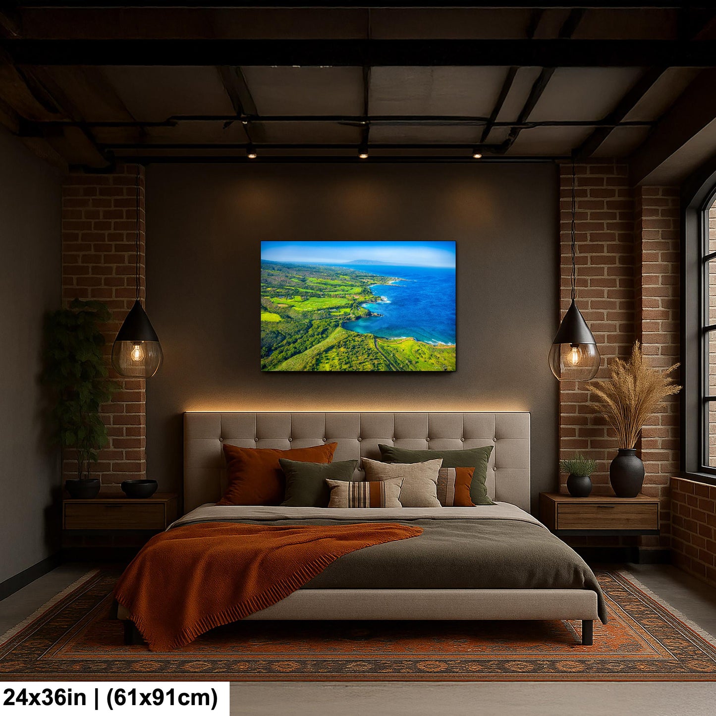 Kapalua Wall Art – Maui Tropical Print | PGA Golf Course Art on Canvas or Metal