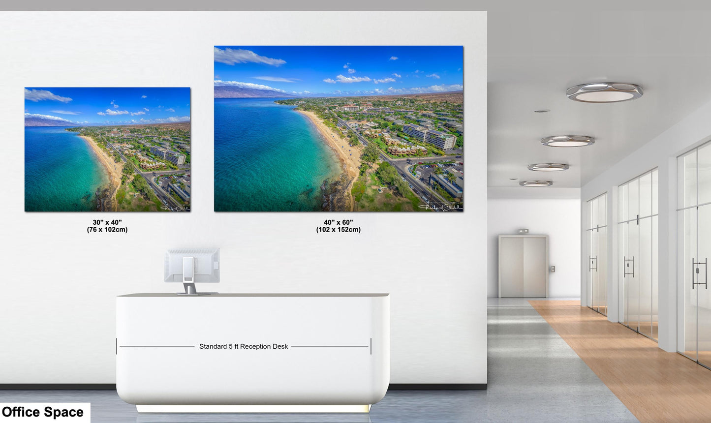 Tropical Ocean Wall Art - Maui Wall Decor | South Kihei Art Canvas Print