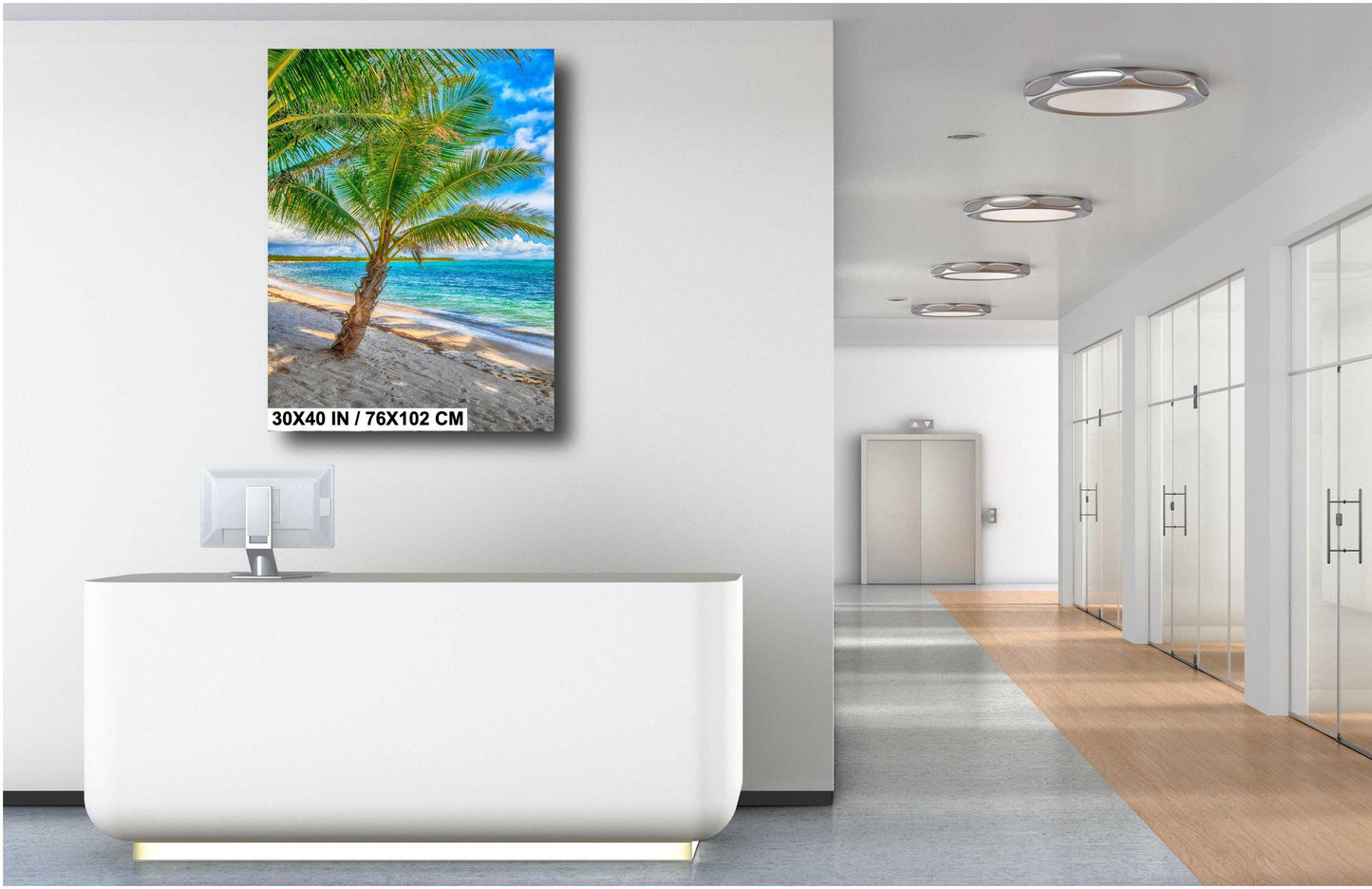 Palm Tree Wall Art – Tropical Palm Painting | Ready to Hang Canvas & Metal Print