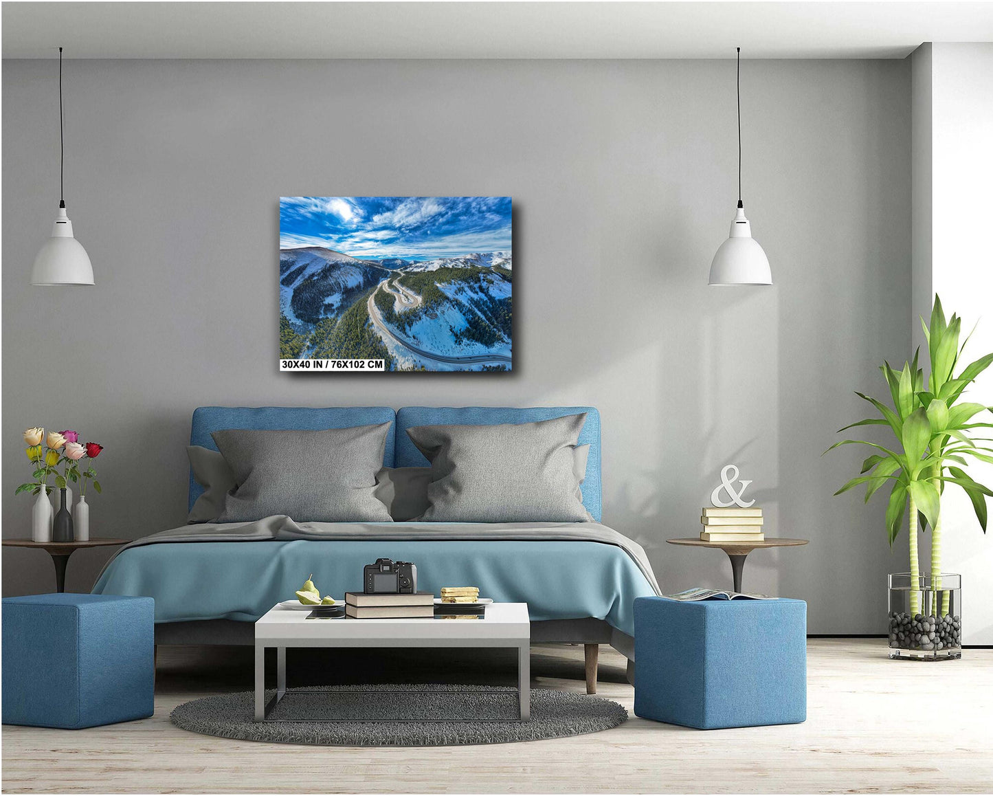 Berthoud Pass Wall Art - Scenic Colorado Mountain Print | Winter Landscape Photo Canvas