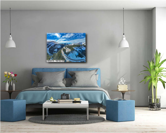 Berthoud Pass Wall Art - Scenic Colorado Mountain Print | Winter Landscape Photo Canvas