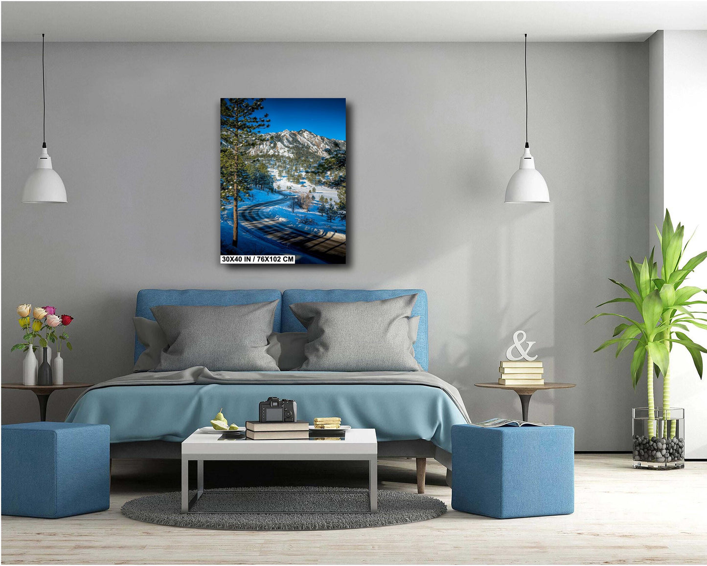 Boulder Flatirons Wall Art – Colorado Mountain Decor | Ready To Hang Canvas