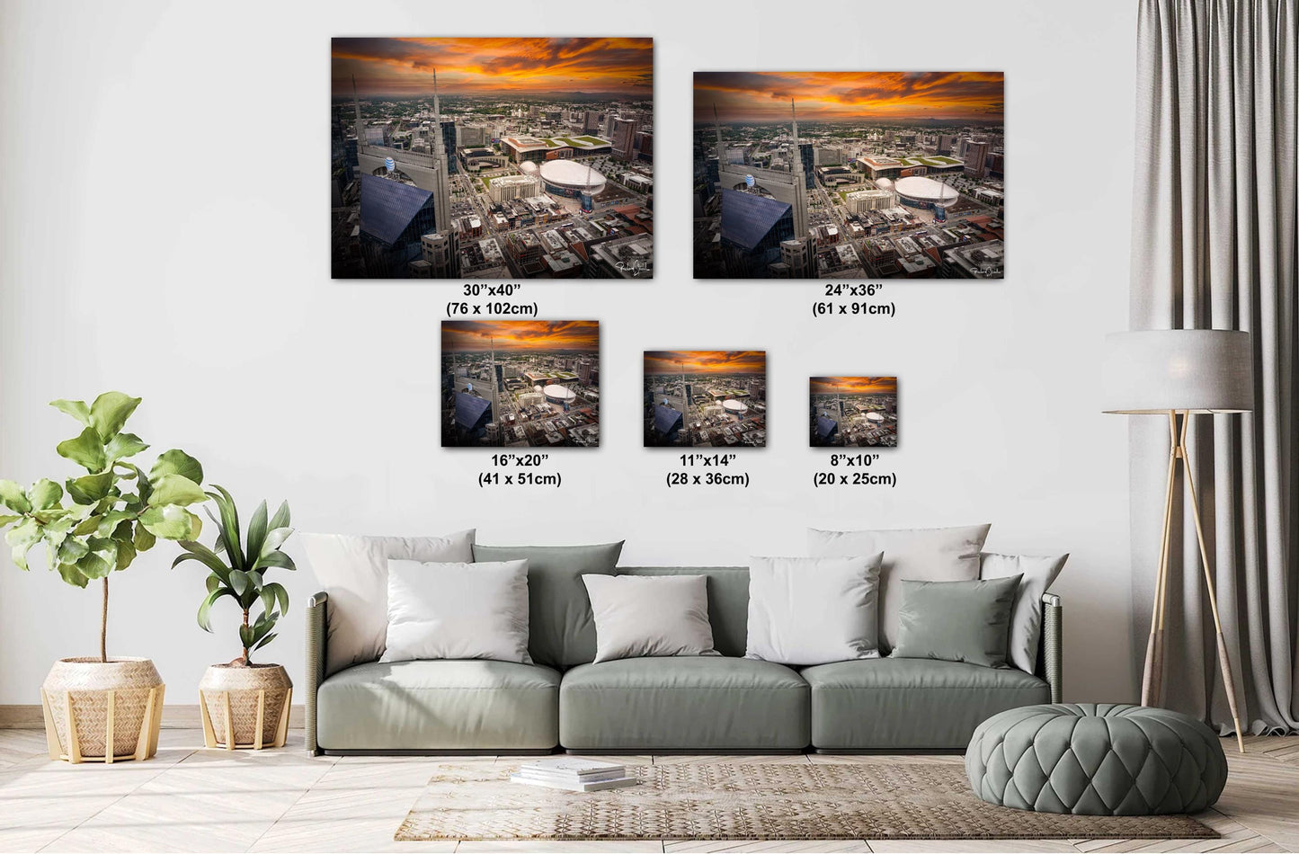 Nashville Skyline Photo Print - Cityscape Wall Art | Music City Photography Gift