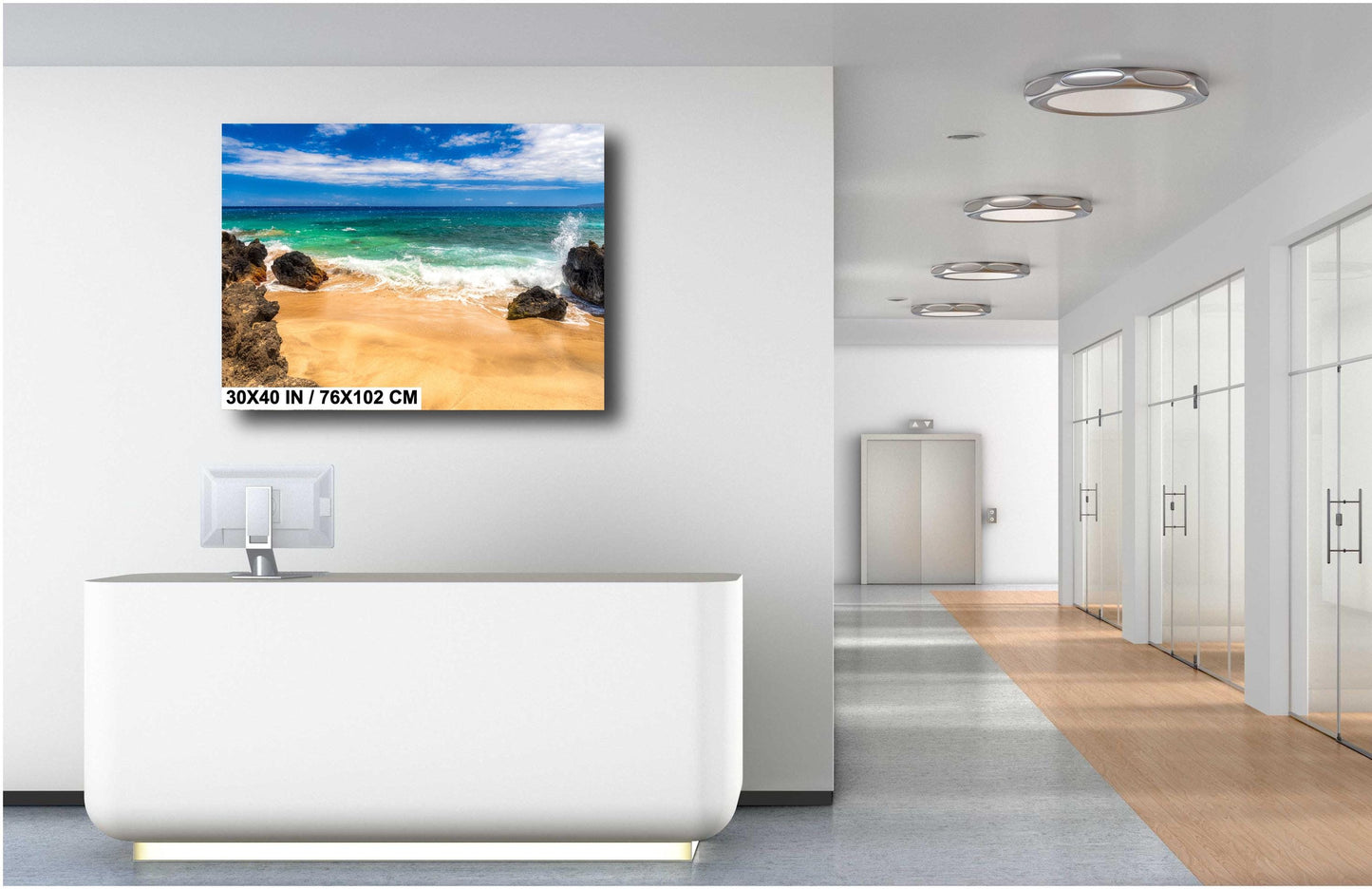 Maui Beach Wall Art – Tropical Paradise Art | Serene Coastal Photography Print