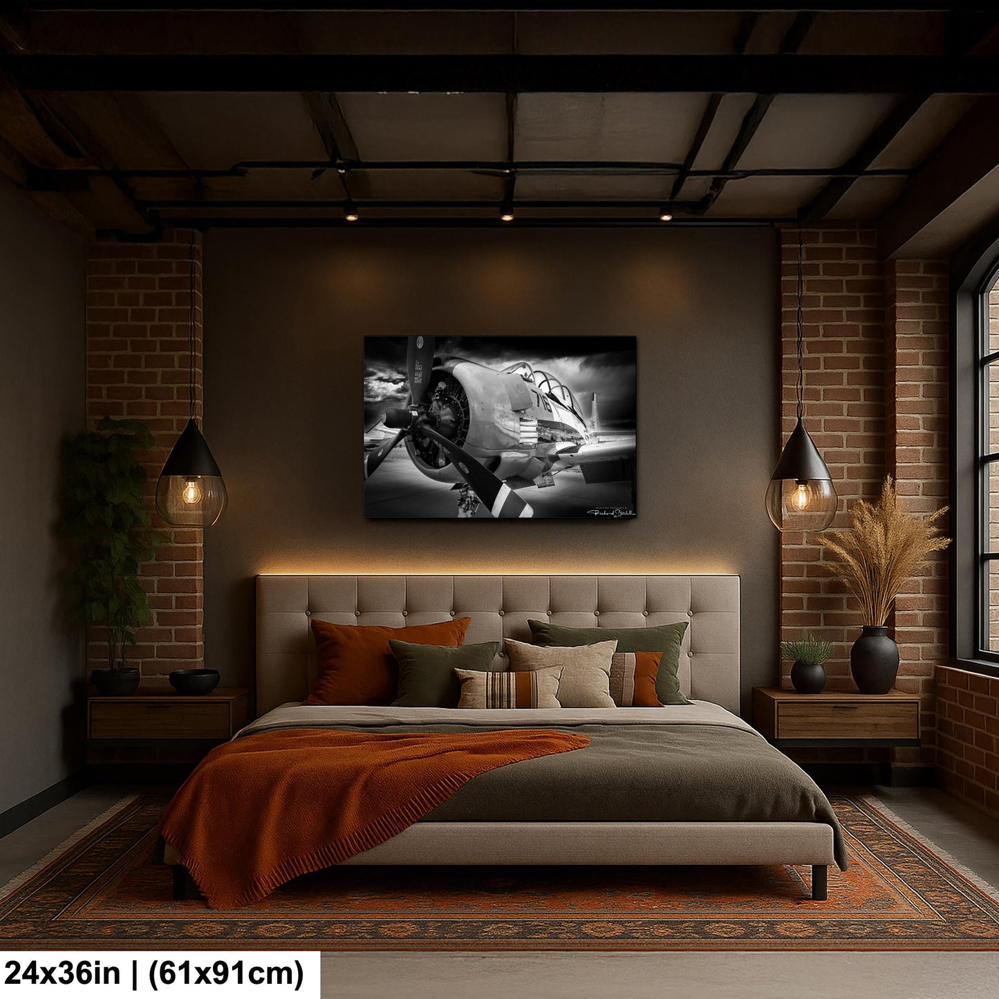 Vintage Airplane Print - Retro Aviation Decor | Acrylic Flight Art Wall